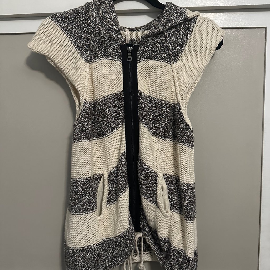 Free People Knit Hooded Vest